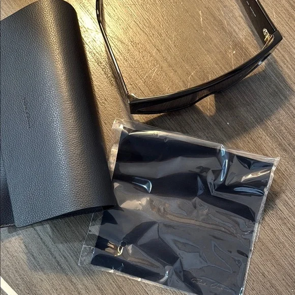 Rick Owens Gene Black Oversized Sunglasses